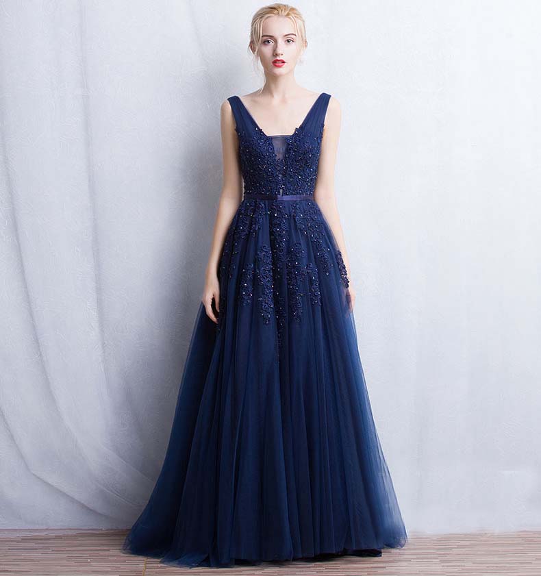 tulle long gown